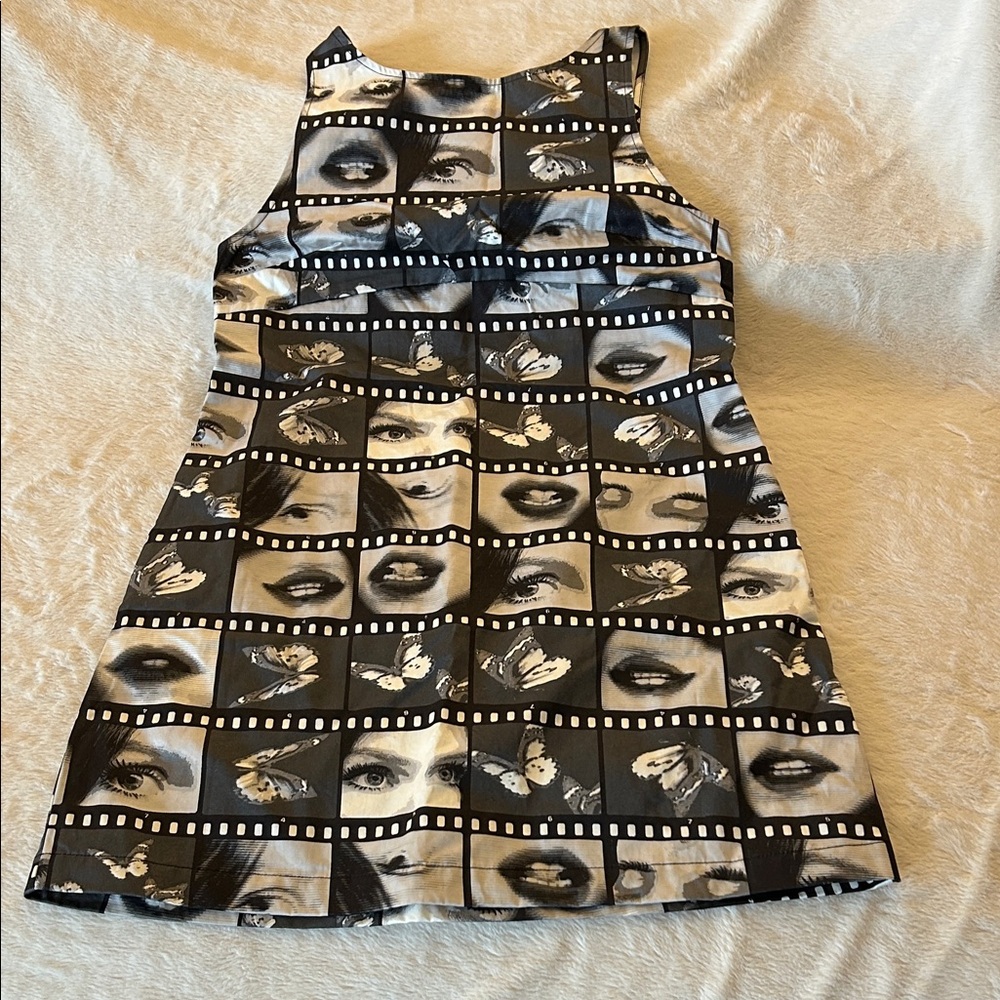 Urban Outfitters Black and White Graphic Mini Dress